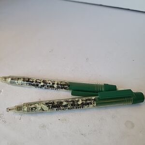 Vintage Recycled Currency Ball Point Pens Advertising Ken Stark Anaheim, CA